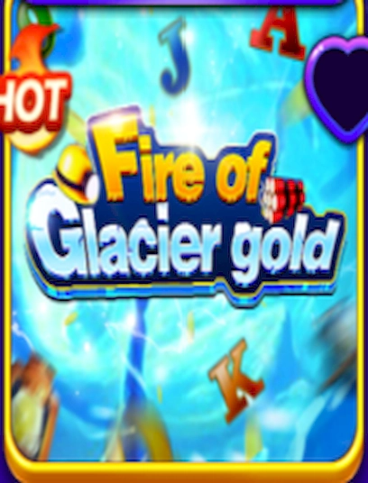 Fire of glacier gold