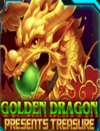 Golden dragon presents treasure