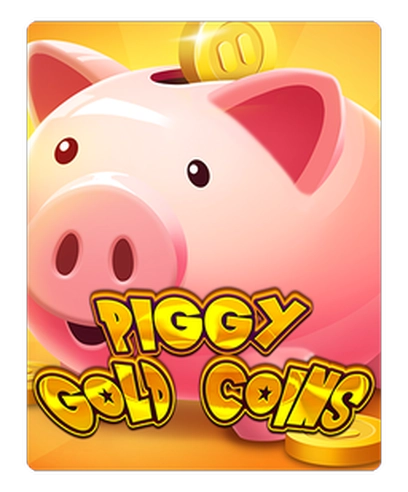 Piggy gold coins 
