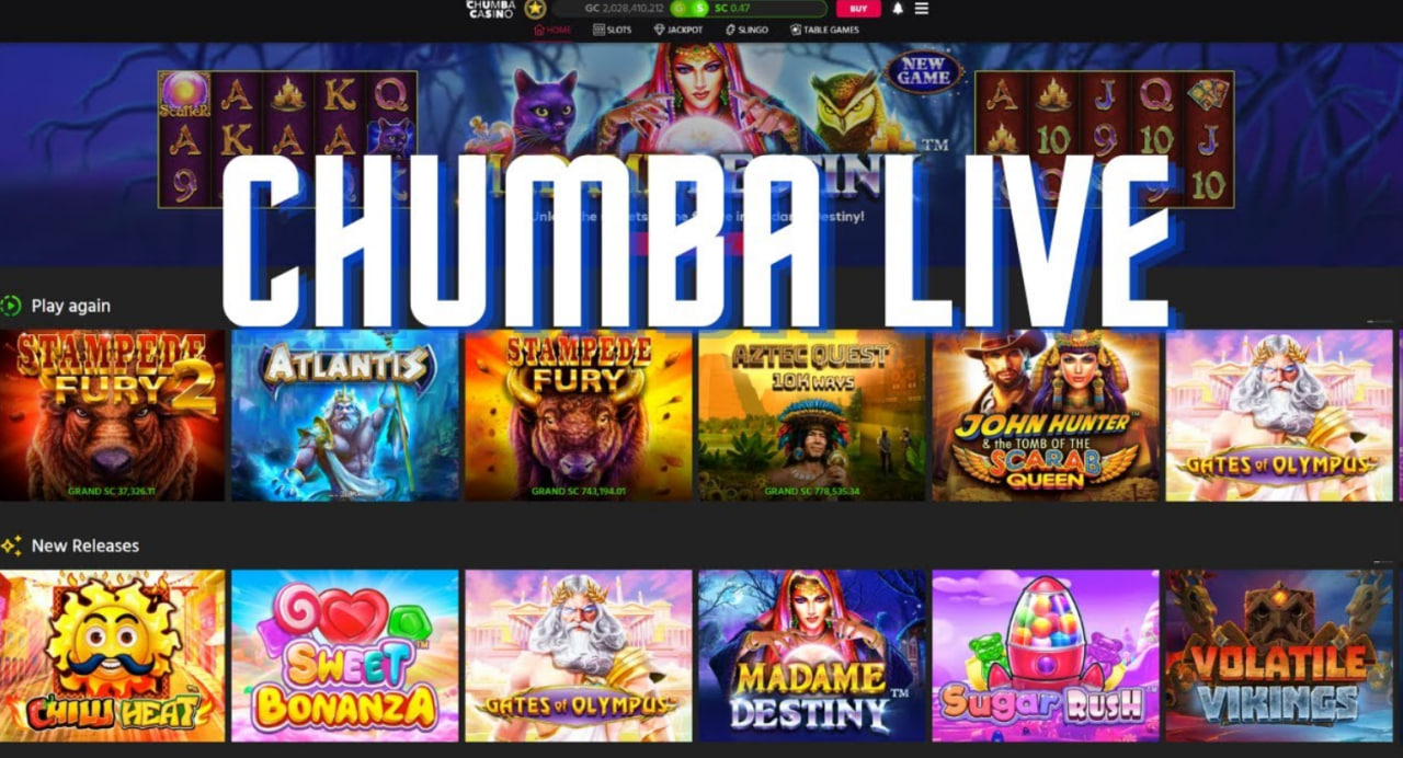 Chumba Casino features in USA bonuses games and rewards for players